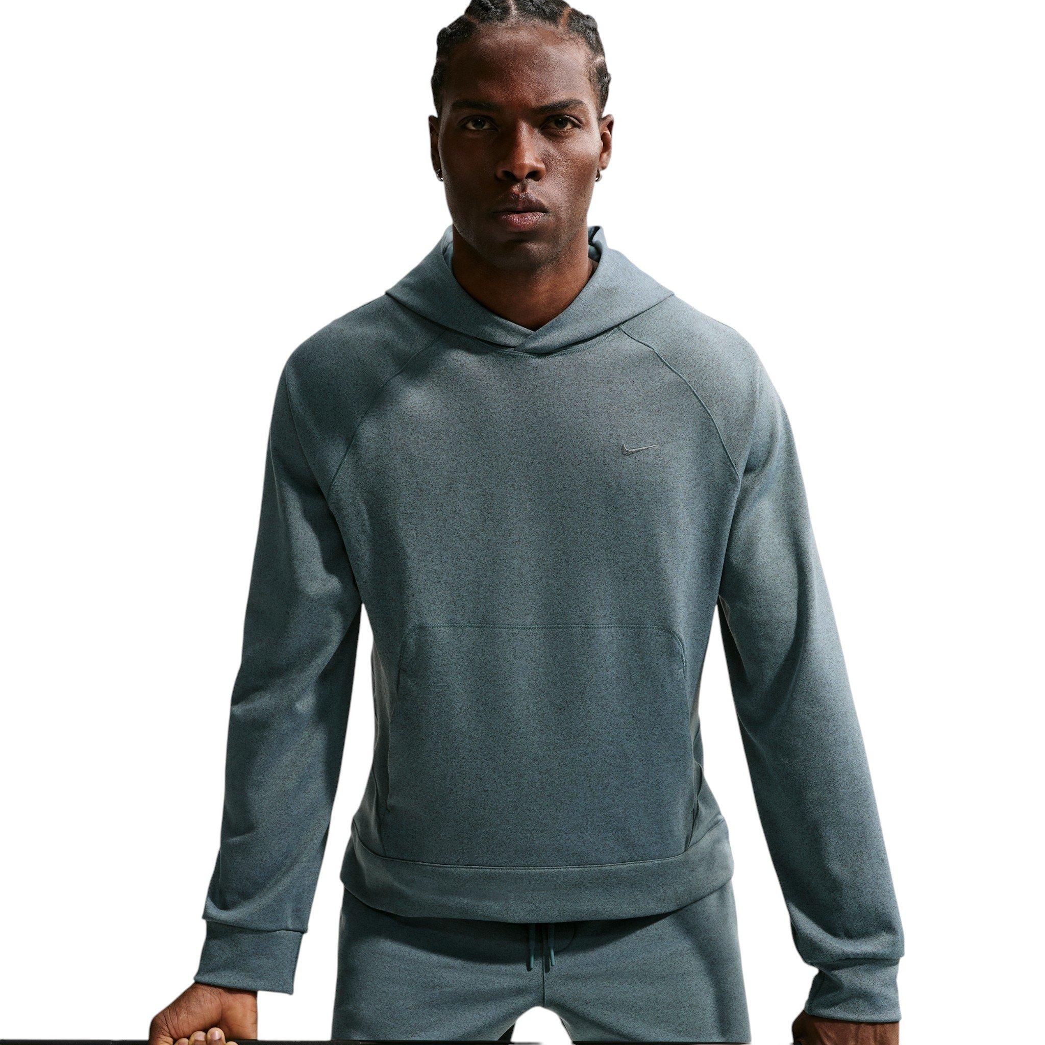 Nike Men's Primary NanoKnit Dri-FIT UV Protection Pullover Performance Hoodie - Grey - GREY